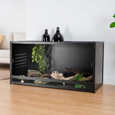 Reptile Enclosure Up to 4*2*2FT Snake Tank Terrarium 120 Gallon Stackable Cage