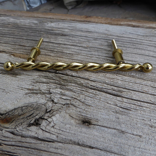 Vintage drawer pull gold - vintage,