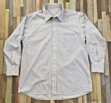 Viyella Mens Shirt Pin Striped Blue & White Size 16" 41cm Long Sleeve