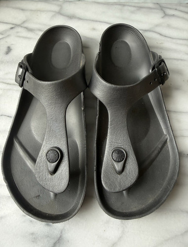 Birkenstock gizeh gray thong - birkenstock,
