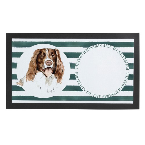 Springer spaniel pet bowl mat - springer,