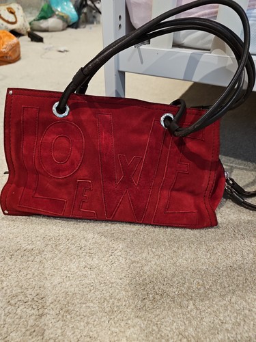 Loewe red suade - shoulder, bag