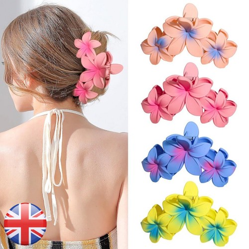 Flower hair claw - claw, clips