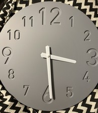 Next Grey Metal Round Wall