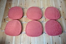 Set of 6 Vintage Cushions / Seat Pads for Ercol Quaker / Windsor Chairs