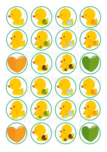 Baby yellow ducks cake - ducks,