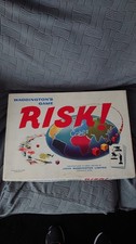 Vintage Original Risk Board Game Waddingtons 1960s White Box Edition Complete