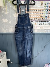 Fat Face Ladies Denim Dungarees Size 10