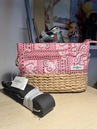 Cath kidston straw basket - cath, pink