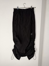 Black cargo asymmetrical skirt