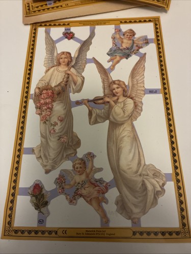 Vintage card toppers cherubs - vintage,