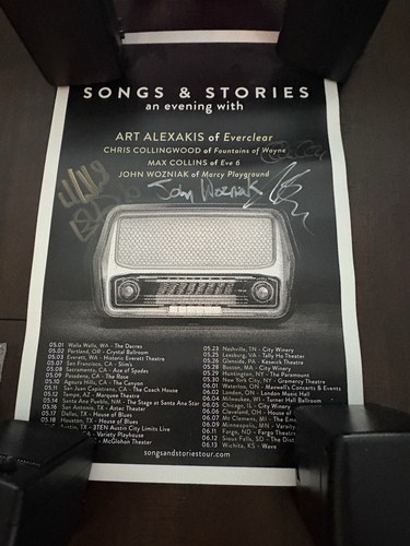Signed 90s tour poster - signed,