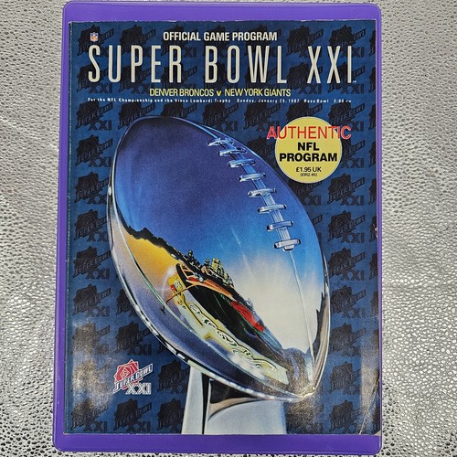 Super bowl xxi program - super,