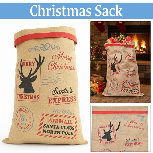 Santa sack christmas sacks - sack,