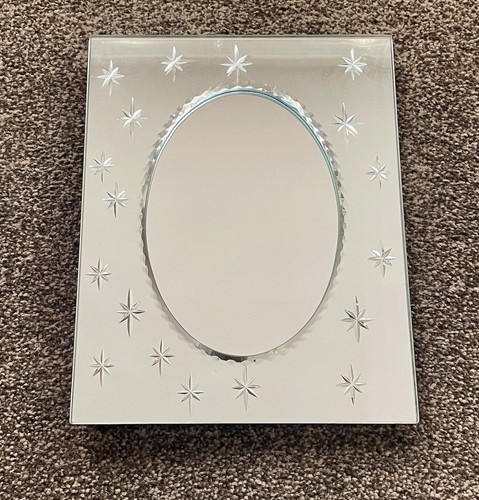 Etched stars glass mirror - stars,