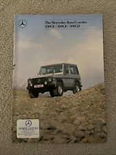 Mercedes 230GE, 280GE, 300GD range brochure Sep 1988 With Technical Specs