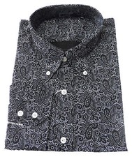 Relco Mens Black Paisley