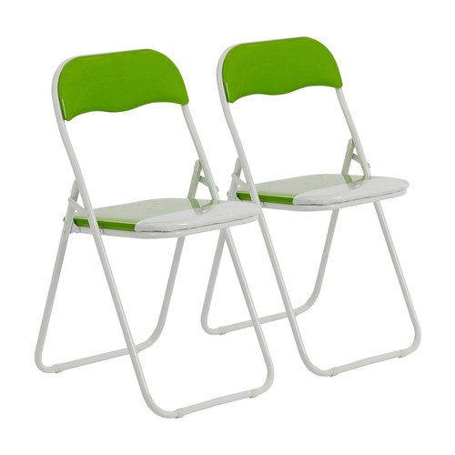 Coloured padded folding chairs - coloured,