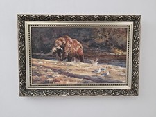 Vintage Oil Painting Of A Bear
