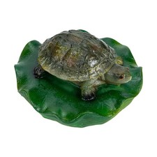  Water Floating Turtle Statue Figures Garden Pond Accessories Decorations
