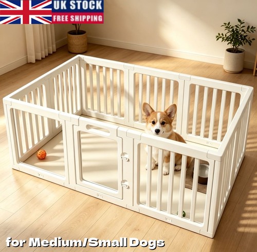 Clear acrylic dog playpen cage - clear,