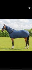 Hy Equestrian Lycra Flex Rug With Belly Flap - Navy