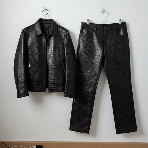 Men crocodile embossed - crocodile,