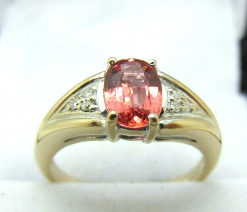 18ct gold pink sapphire - pink,