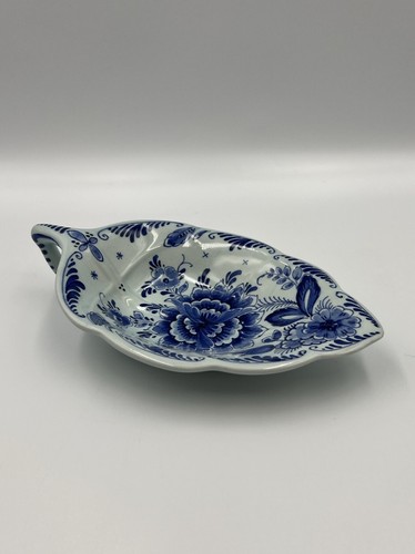 Delft leaf shape plate - delft, with