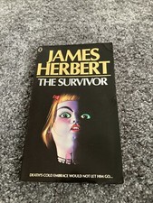 JAMES HERBERT: THE SURVIVOR: SIGNED UK PAPERBACK PRINTING - VERY EARLY SIGNATURE