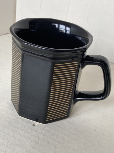 Vintage 1980s black - black, octagonal