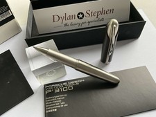 Porsche Design P3150 Brown Leather rollerball pen