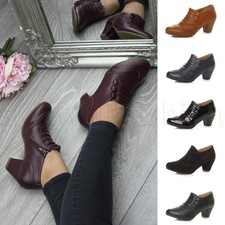 Womens ladies mid cuban heel