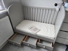 GONATT Ikea Grey Cot Bed With