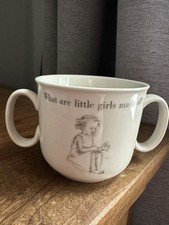 Widdop Bingham china Childs loving cup “What are little girls made of” *vintage 