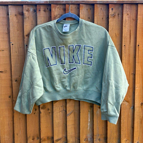 Nike women green cropped - green,