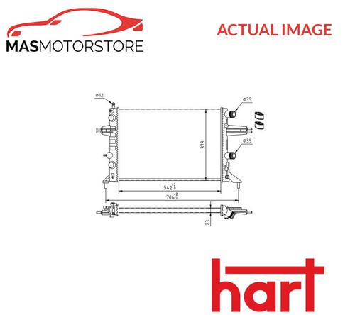 Engine cooling radiator hart - cooling,