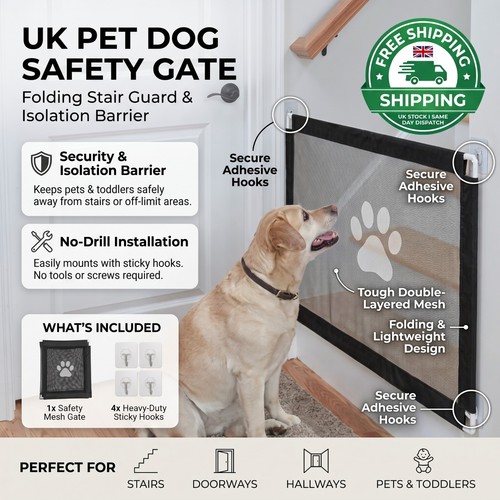 Pet dog gate safety - pet,