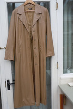 Vintage Nikita PVC long coat Size 14/42 Full length Maxi