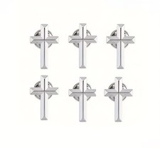 Christian Cross Pin Lapel 3D