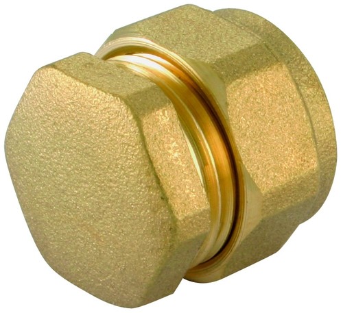 Compression stop end brass - compression,