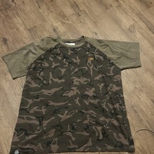 Men’s Fox Chunk fishing angling  Camouflage T-Shirt. Xxxl Vgc