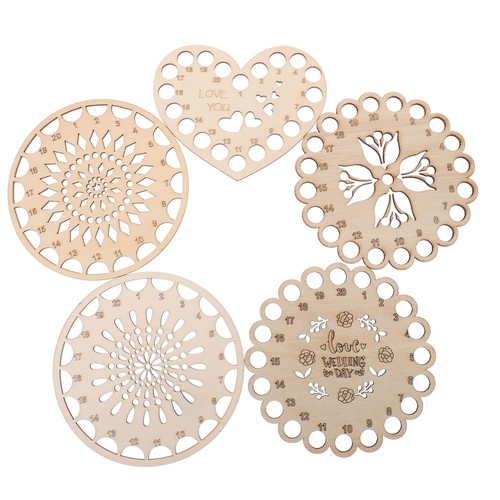 Wooden thread organizer 5pcs - wooden,