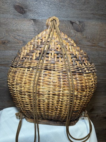 Vintage handwoven bamboo - vintage,
