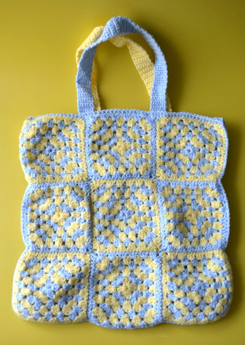 Handmade cute crochet tote bag - handmade,