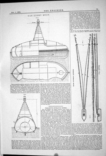 Old print 6164 gas - gas, buoy