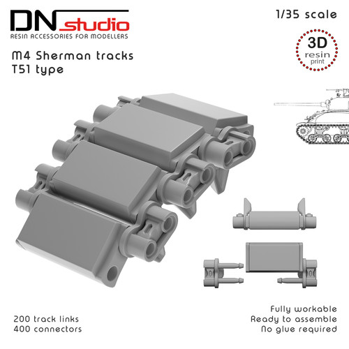 Sherman t51 type - 1/35, m4