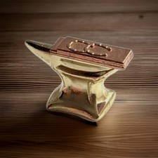 Vintage Miniature Doll's House Blacksmiths Anvil Old Style Equestrian VGC .