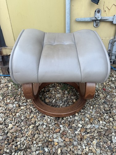 Himolla leather footstool - leather,