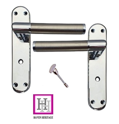 Bathroom door handle duo - wc,